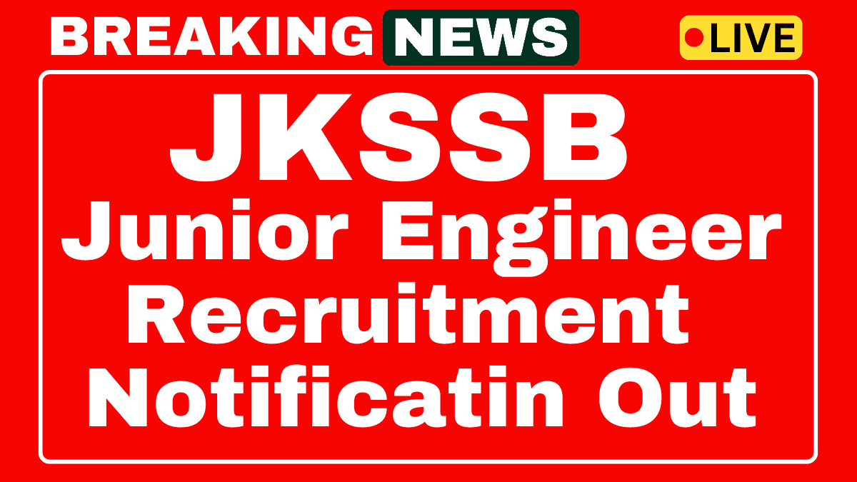 JKSSB JE Vacancy 2025